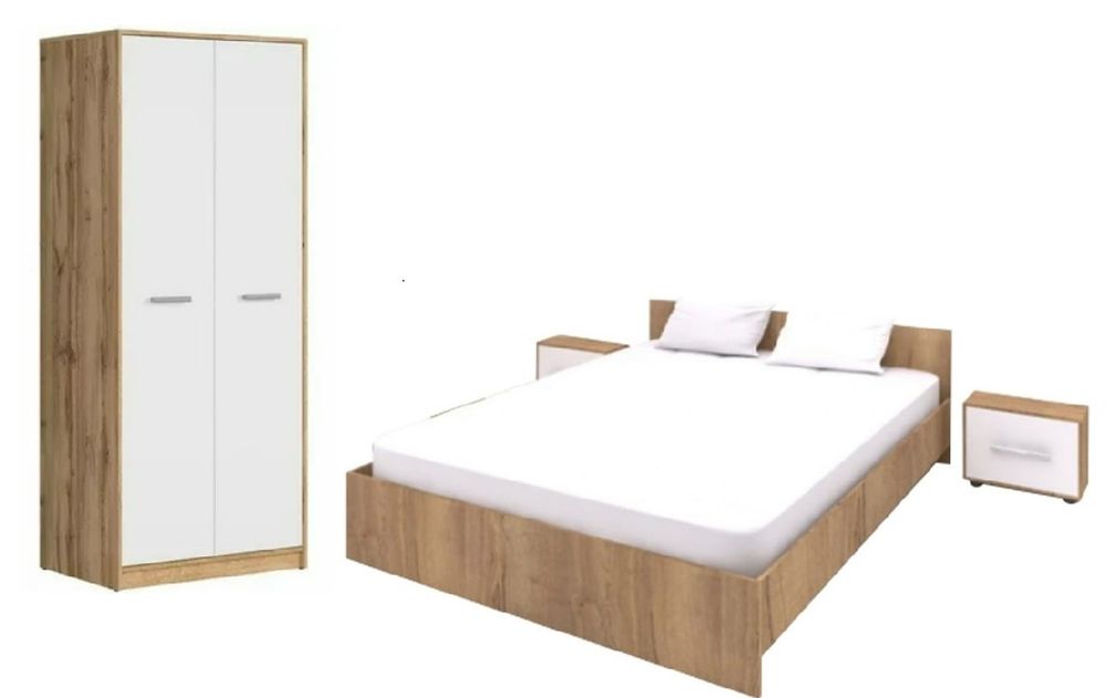 Mobila dormitor ( dulapuri, pat, saltea, noptiere )