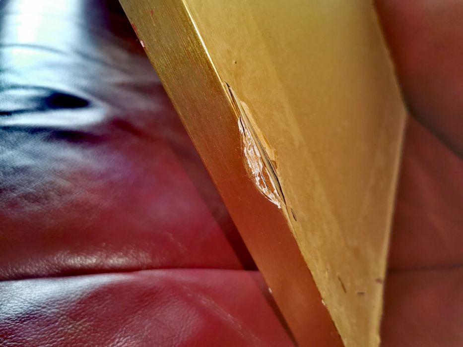 Картина масло пейзаж импресионизъм в рамка паспарту авторска подпис