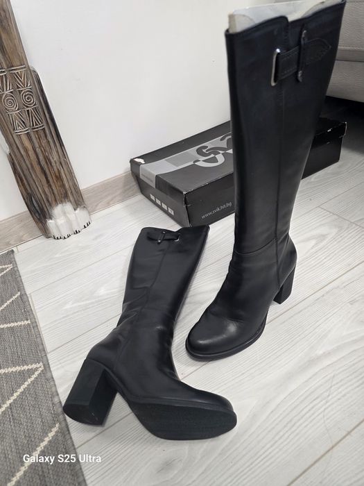 Нови ботуши естествена кожа 39 номер