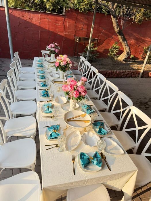 Прокат, аренда столов и стульев, посуда