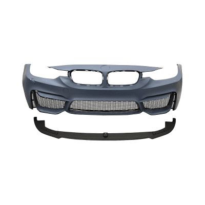 Предна Броня за BMW F30 (2011+) - M3 с лип спойлер - без отвори за п..