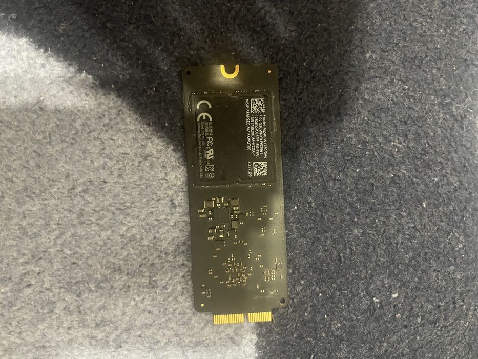 ssd Pcle  3.0 x4 NVMe  mz-kpw1280/0a6 12 + 16 pini M2 pt imac a1419 mid 2017