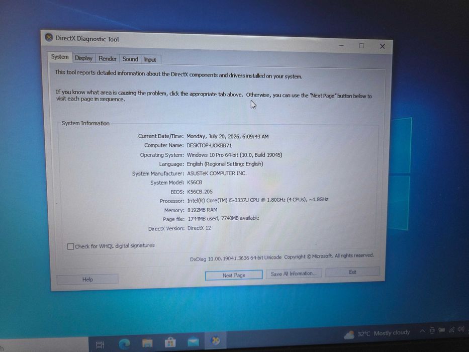 Laptop ASUS Office