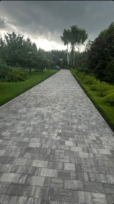 Укладка брусчатки