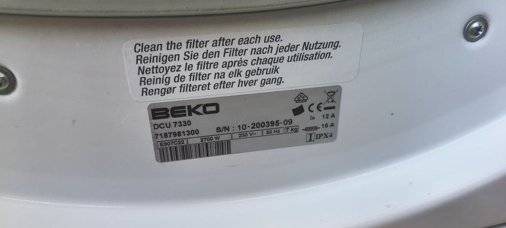 Сушилня beko dcu 7330