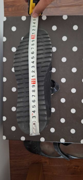 Туфли школьные черные кожаные