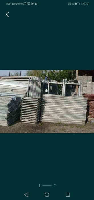Schela metalica și popi reglabili