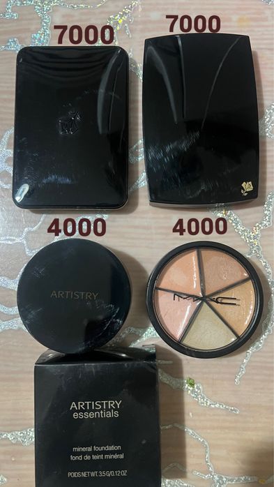 Тени пудра Dior Lancome Estee Lauder
