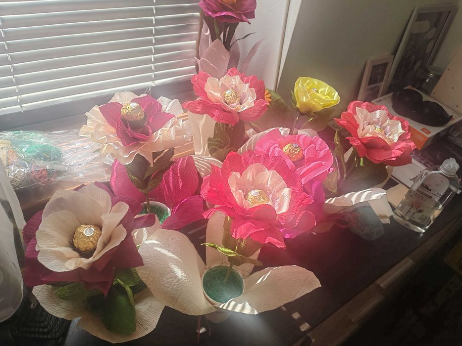 Цветя от креп хартия за всеки повод!