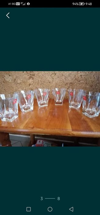 Чаши за безалкохолно, високоалкохолно и чаши за уиски,