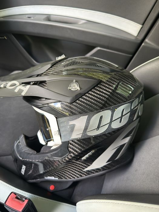 Каска Airoh Aviator Ace 2 Full Carbon с очича 100%