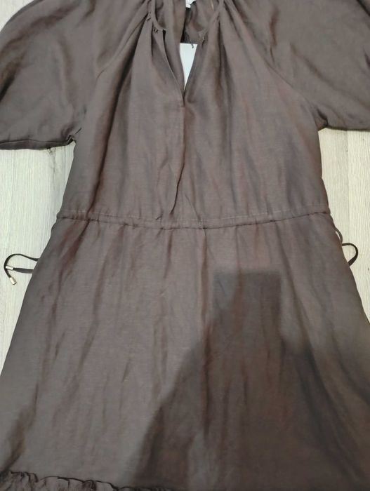 Кафява  лятна рокля