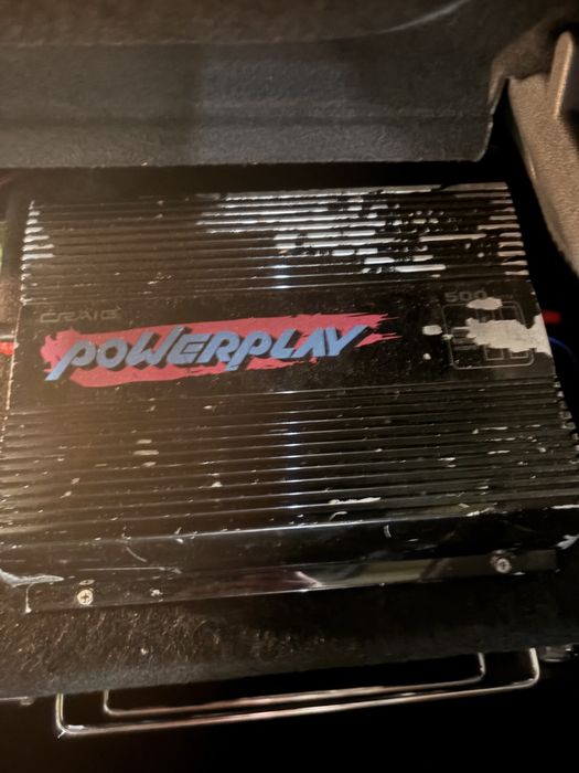 Subwoofer Crunch 300w rms si statie Craig