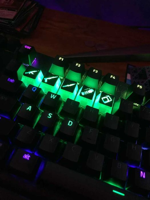Keycaps Counter-Strike weapon selection, 3d printed