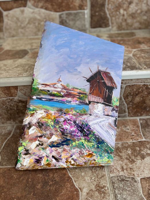 Промо! Дървени пана с летни мотиви, ръчно рисувани с маслени бои