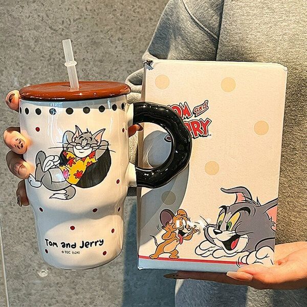Кружка "Том и Джерри" С крышкой