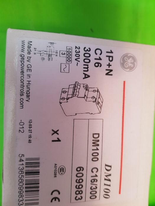 Vand sigurante 1P+N cu diferential 300mA General Electric