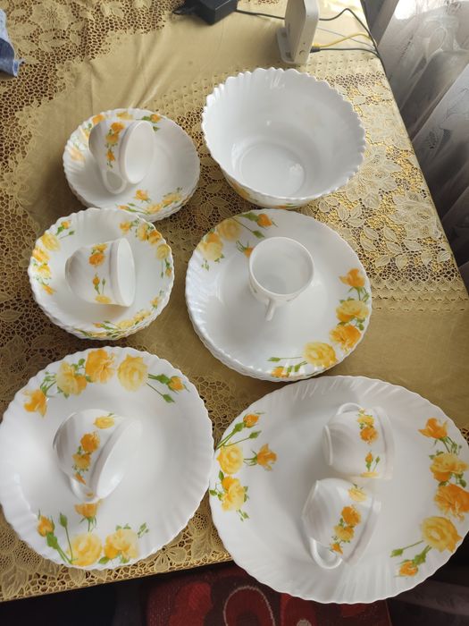 Посуда в  наборе.