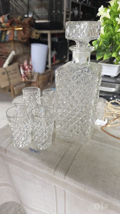 Продам штоф хрустальная набор