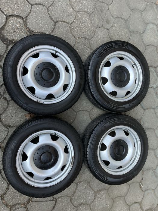 Jante otel 5x120mm, anvelope iarna 215/60 R17C, VW T5, T6, Multivan