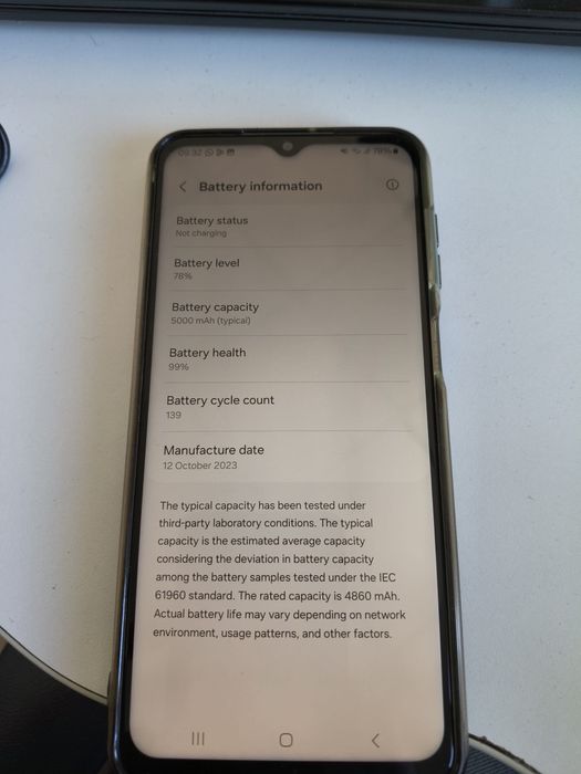 Samsung Galaxy A23 - 99% baterie