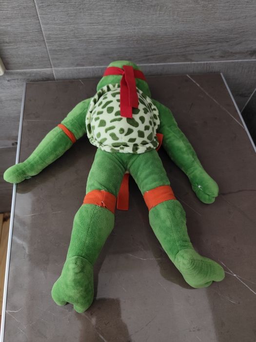 Плюшена играчка Рафаел от „Костенурките нинджа“ (Teenage Mutant Ninja Turtles). Дължина 40-50 см