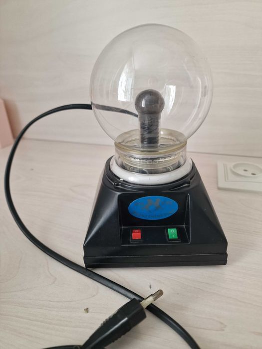 Светильник-ночник шар с молниями