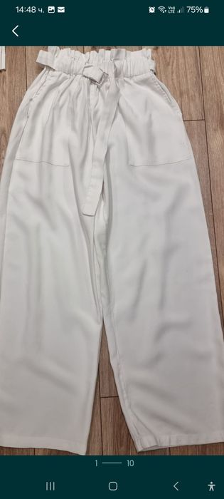 Панталон Motivi, Lui jo черен.Широк бял панталон Б