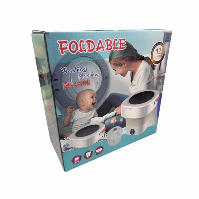 Мини сгъваема преносима пералня с центрофуга - 12 литра