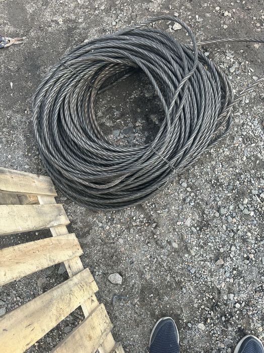 Продам стальной трос D14mm б/у