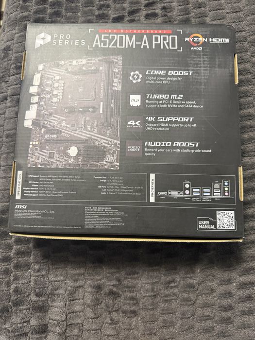 Vand placa de baza MSI A 520 M A Pro