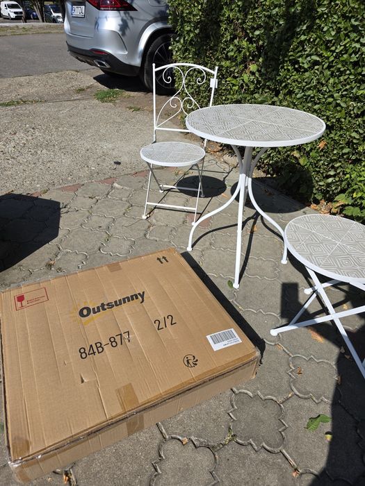 Set de grădină cu scaune pliabile