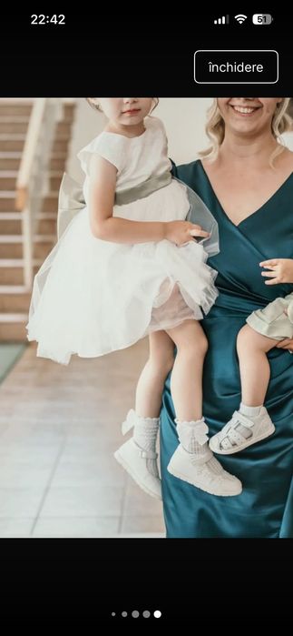 Rochie elegantă nuntă fete 2-3 ani