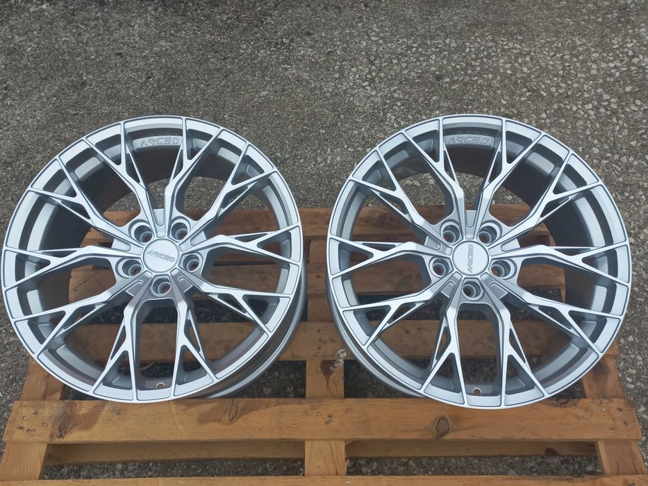 19"Roma 5x112 Silver Polish 8.5j et30 Bmw G Audi Mercedes Vw Seat Škoda Чисто Нови