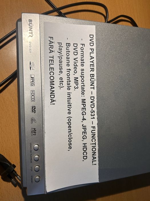 DVD Player BÜNT DVD-531.