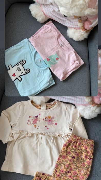 Лот бебешки дрехи за момиче 62 68 74 zara hm next guess