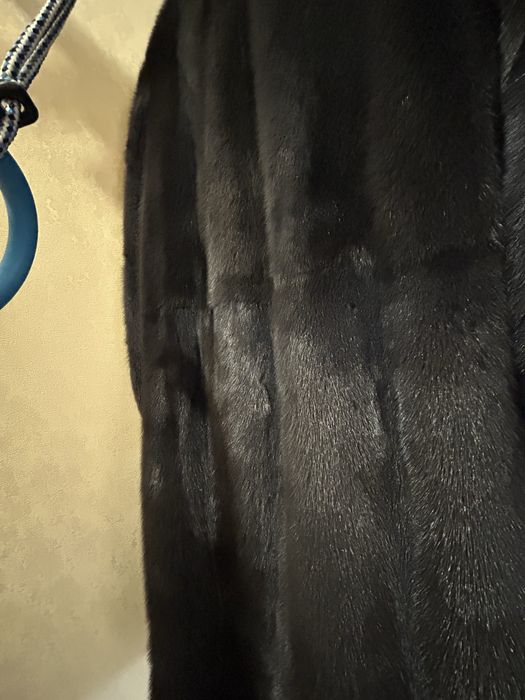 Норковая шуба без капюшона