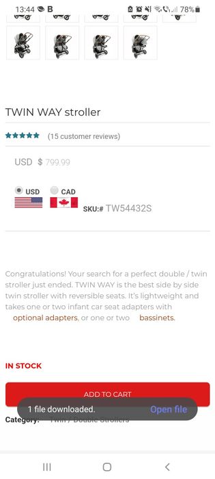 Carucior gemeni TWIN WAY stroller