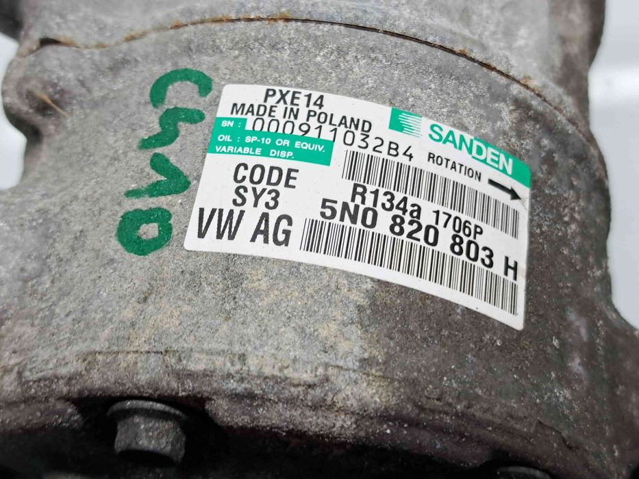 Compresor clima  Volkswagen Golf 6 (5K1) [Fabr 2009-2013] 5N0820803H 2