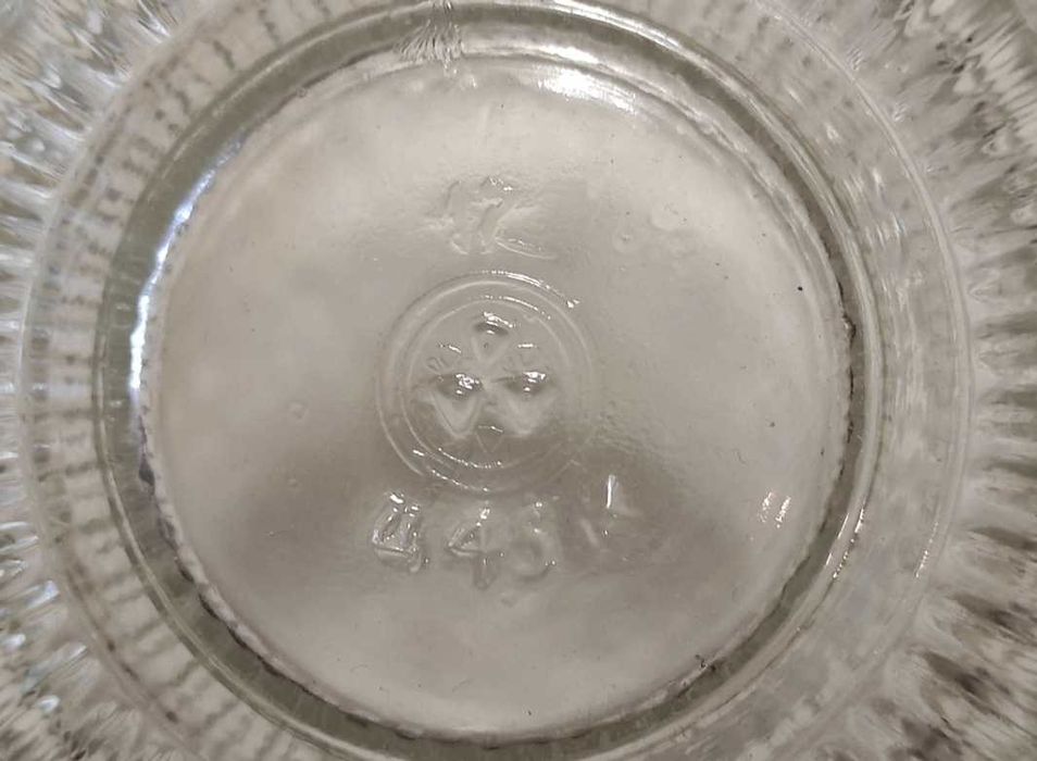 Мельхиор хрустальная сахарница