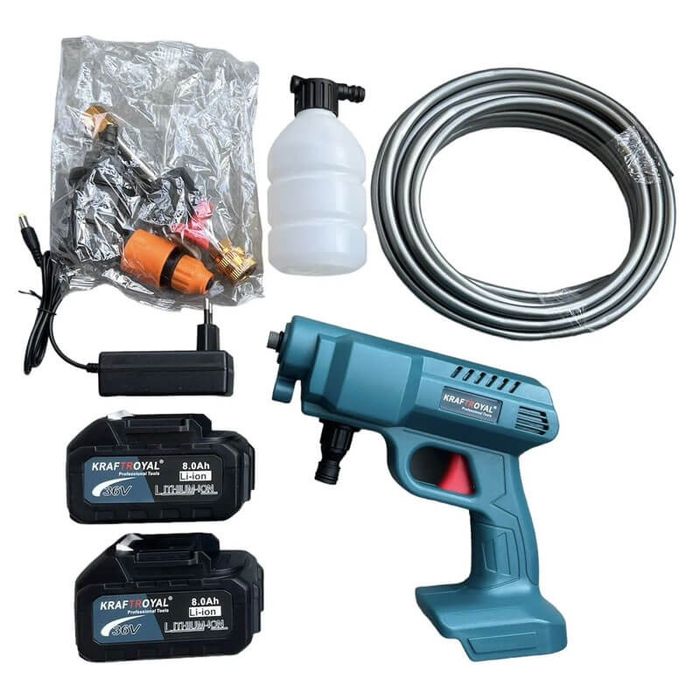 Мобилна Акумулаторна Водоструйка KraftRoyal с 2 Батерии 36V 8Ah