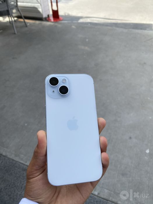 Iphone 15 128 xotira imeikadan otkan oq titanium rangi xolati ideal