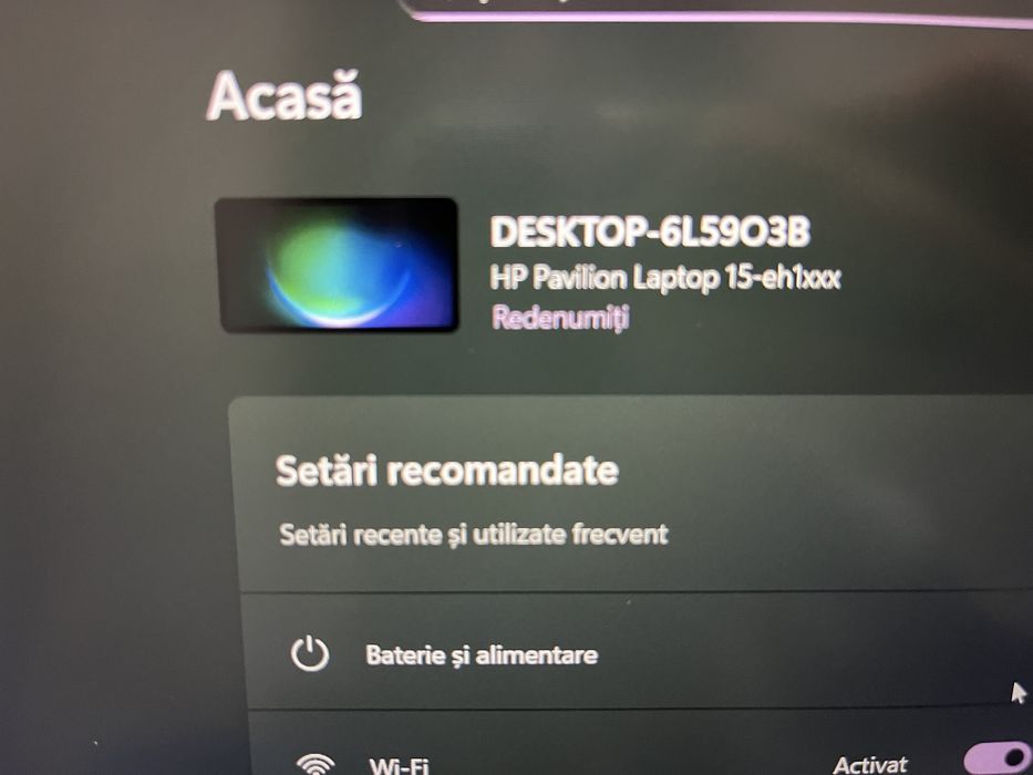 Laptop HP Pavilion 15-eh1xxx – Performant și ca nou