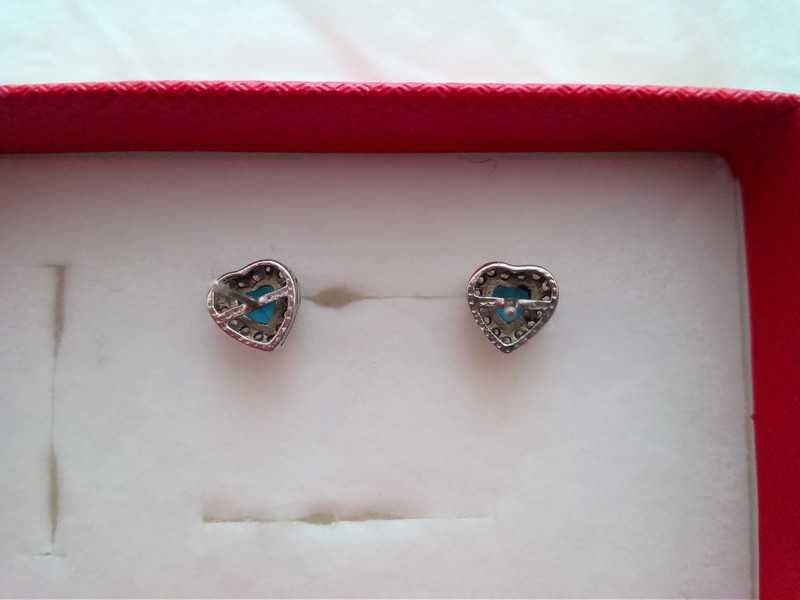 Cercei argint model inimioară