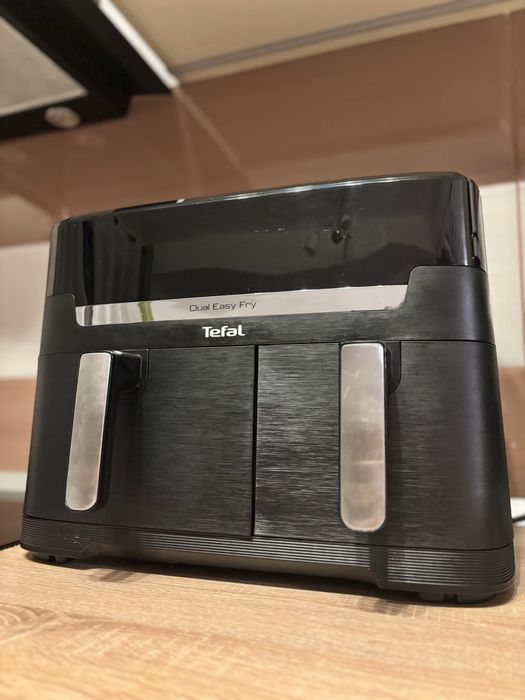Friteuză dublă cu aer cald Tefal Dual Easy Fry XXL 11L, 2700W