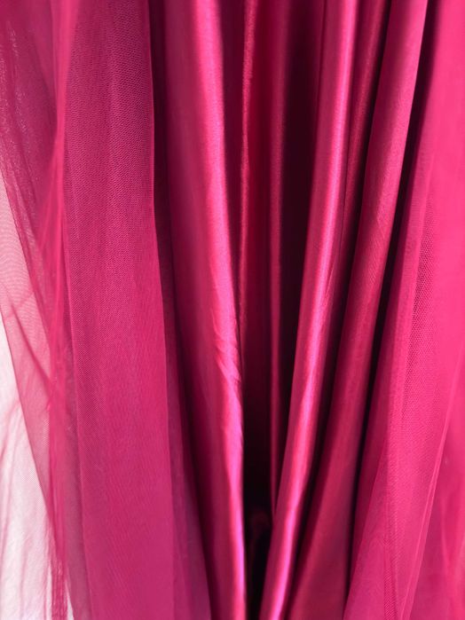 Rochie voal rosie/visiniu ocazie