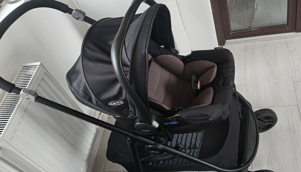 Căruț GRACO + scoica atașabilă + ISOFIX. GRACO