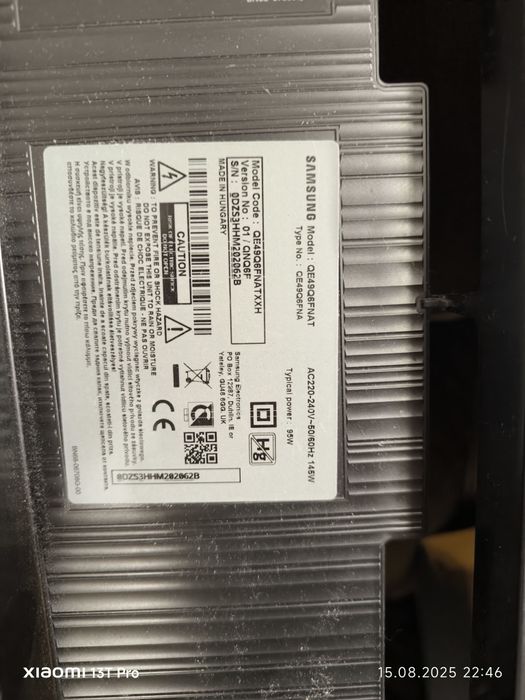 Dezmembrez tv Samsung qe49q6fnat qled