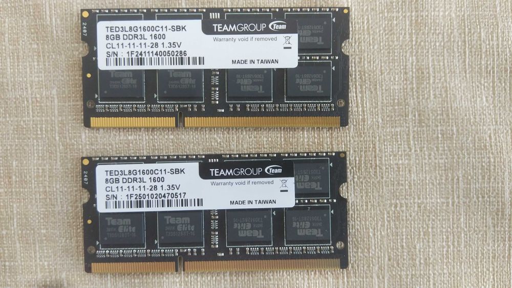 Рам памет за лаптоп 8GB DDR3L PC3-12800 DDR3-1600MHz non-ECC