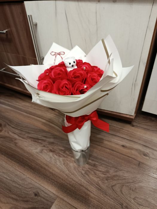 Buchet trandafiri sapun